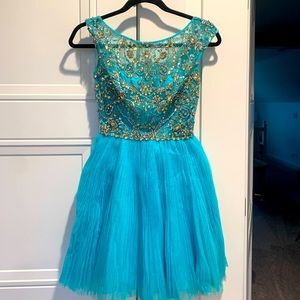 Lightly used sparkly blue dress for homecoming or special occasion